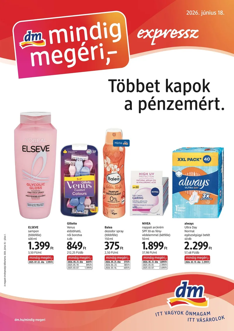 dm mindig megéri akciós újság – 1. oldal