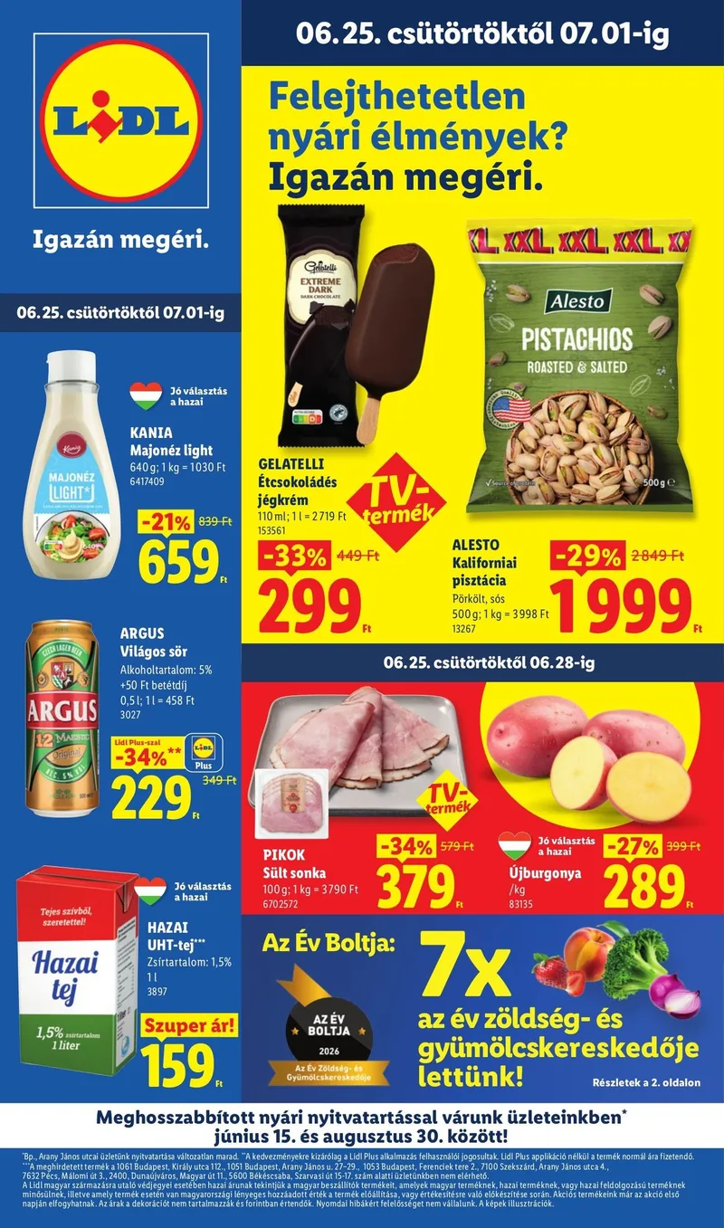 Lidl Akciós újság – 26. hét – címlap
