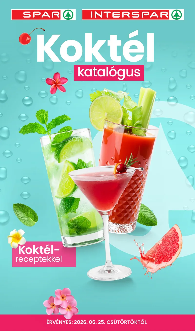 SPAR Koktél katalógus 06.25-től – címlap