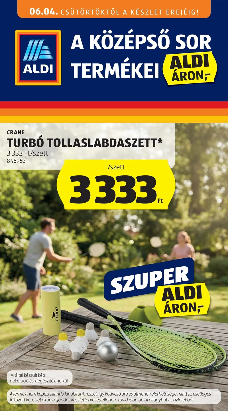 ALDI Középső sor termékei – 23. hét – címlap