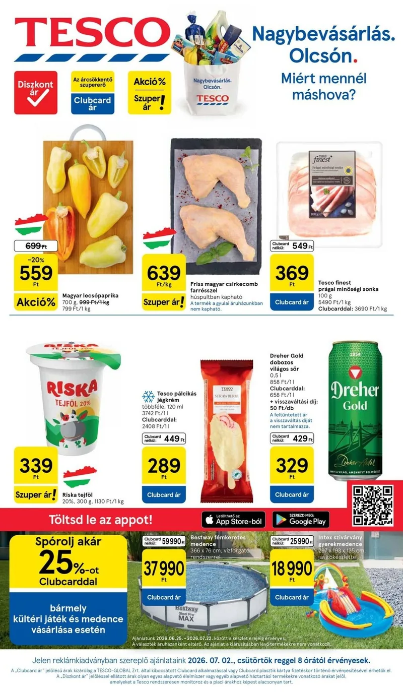 Tesco Tesco hipermarket akciós újság – 27. hét – címlap