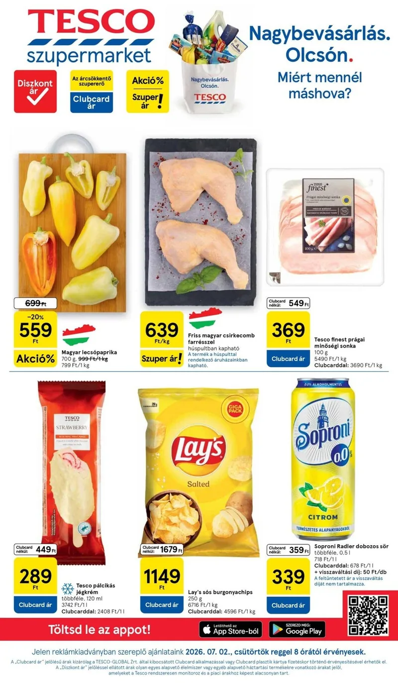 Tesco Tesco szupermarket akciós újság – 27. hét – címlap