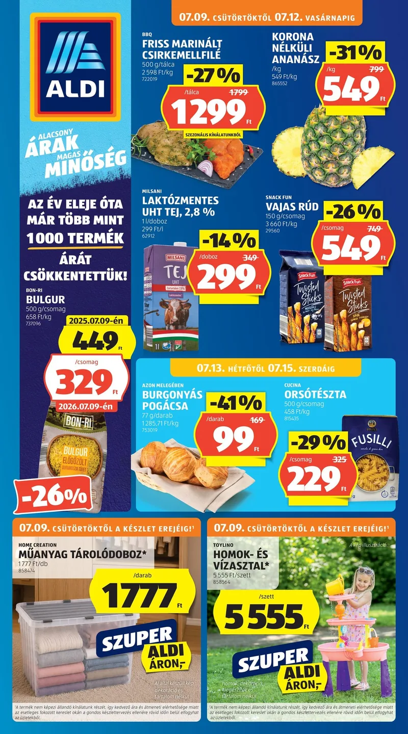 ALDI Akciós újság – 28. hét – címlap