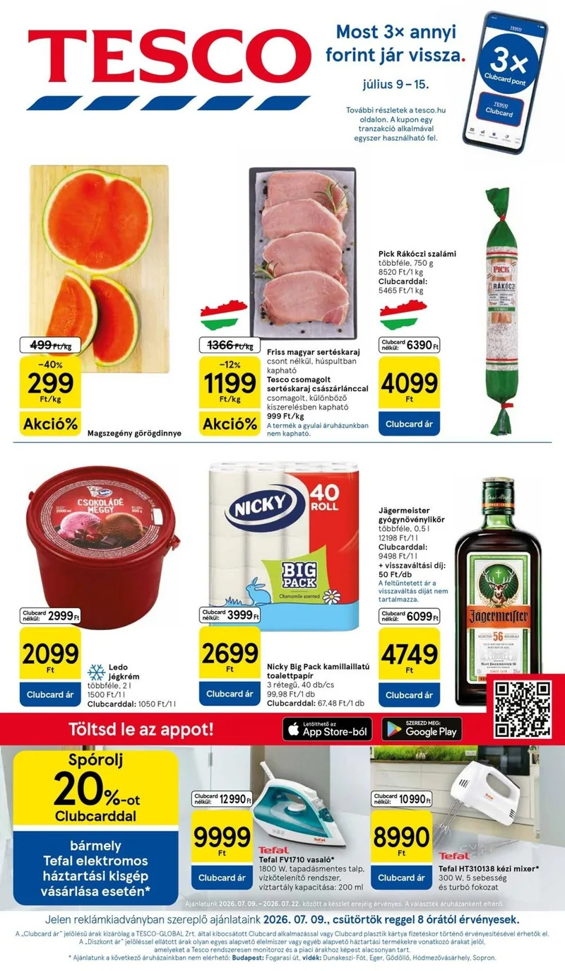 Tesco Tesco hipermarket akciós újság – 28. hét – címlap