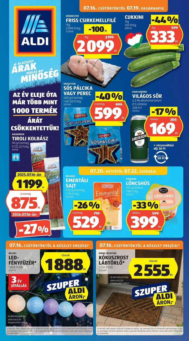 ALDI Akciós újság – 29. hét – címlap