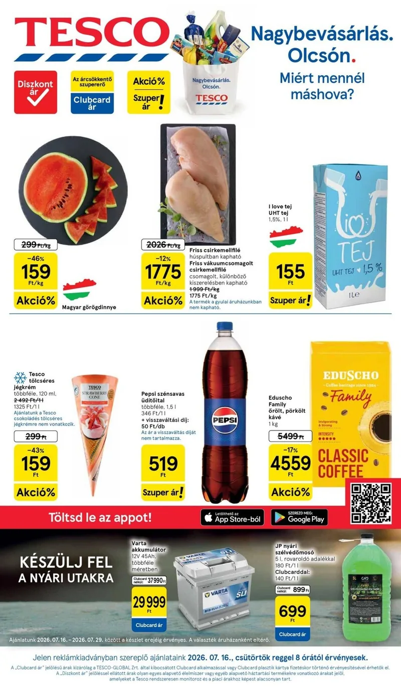 Tesco Tesco hipermarket akciós újság – 29. hét – címlap