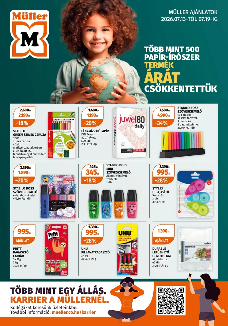 Müller Müller prospektus – címlap