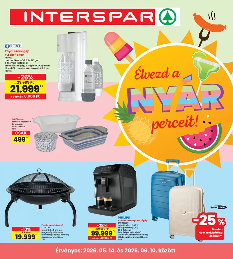SPAR INTERSPAR Nyár katalógus – 05.14. - 06.10. – címlap