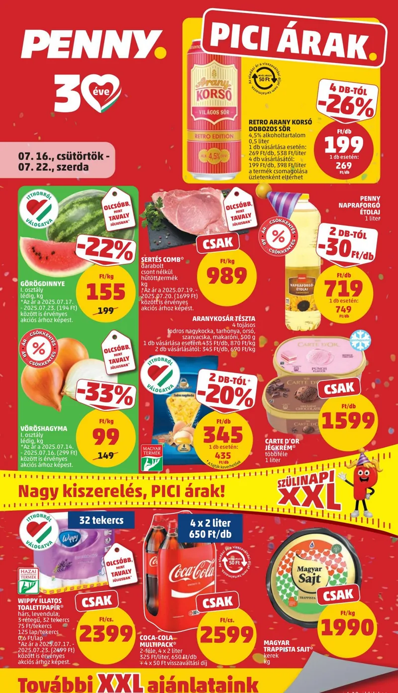 PENNY Penny reklámújság – 29. hét – címlap