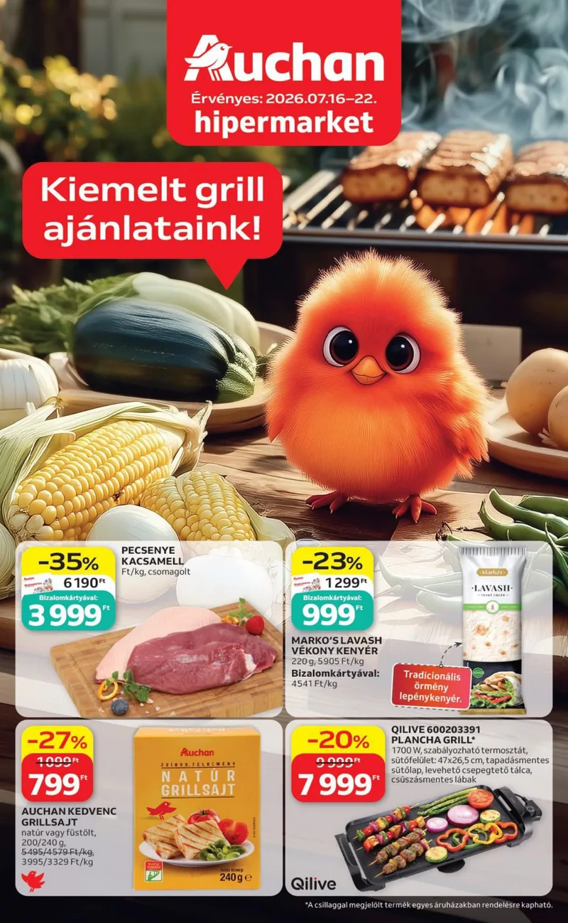 Auchan Grill ajanlataink – címlap