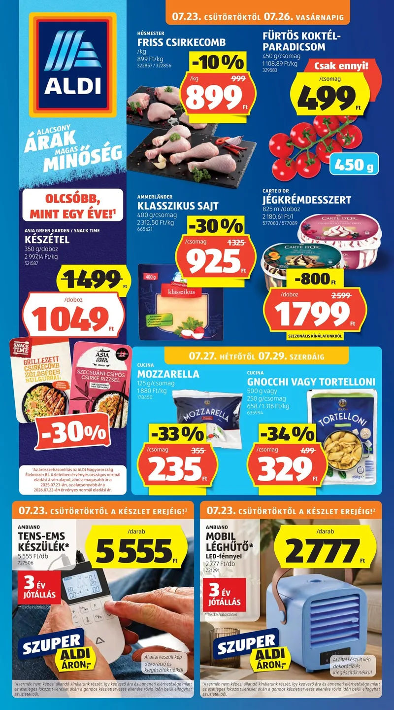 ALDI Akciós újság – 30. hét – címlap