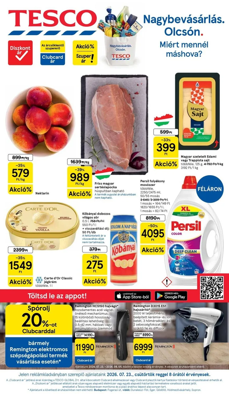 Tesco Tesco hipermarket akciós újság – 30. hét – címlap
