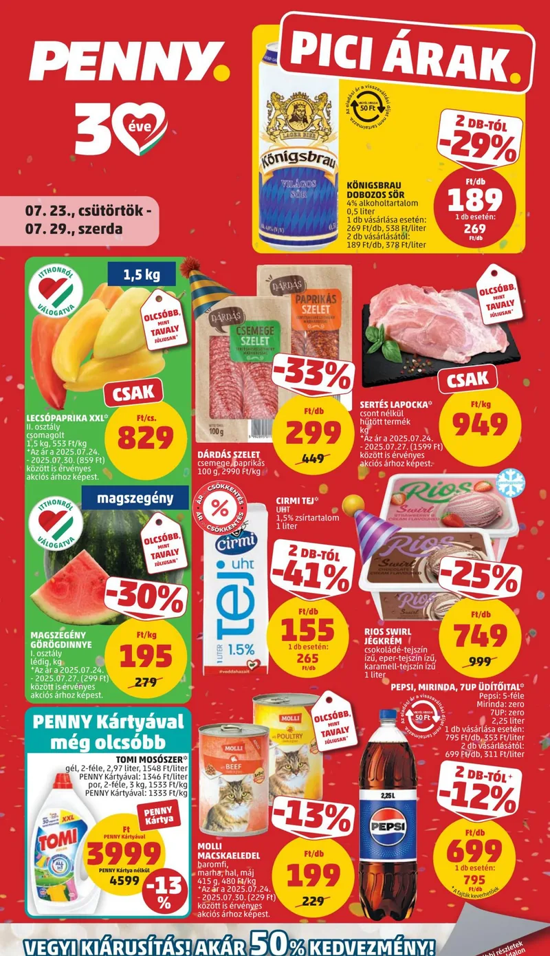 PENNY Penny reklámújság – 30. hét – címlap