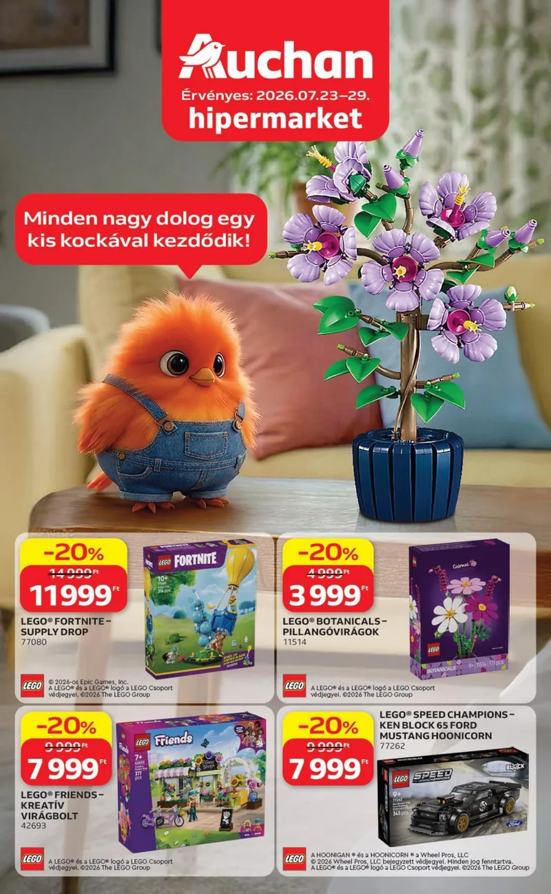 Auchan Lego ajanlataink – címlap