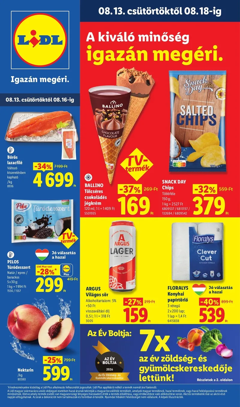 Lidl Akciós újság – 33. hét – címlap