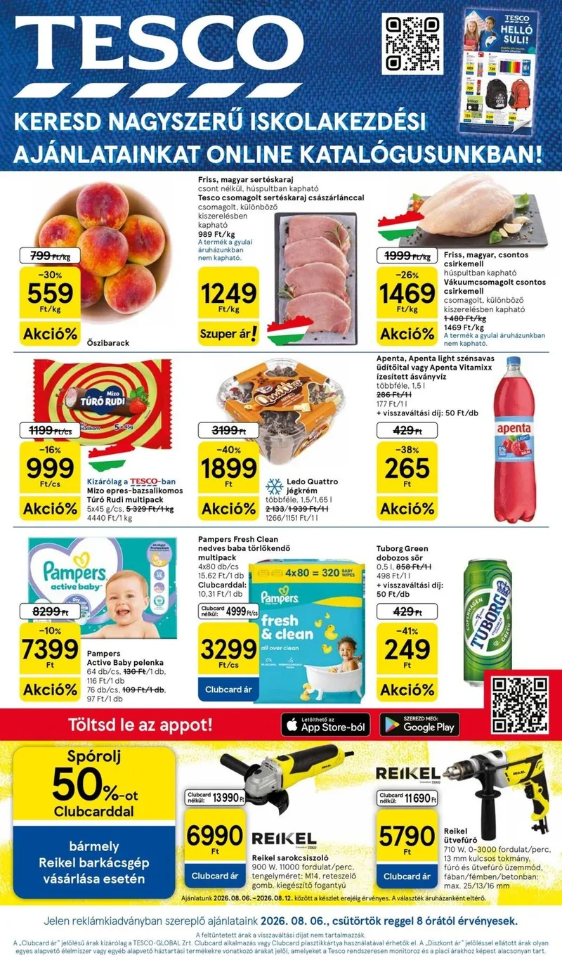 Tesco Tesco hipermarket akciós újság – 32. hét – címlap