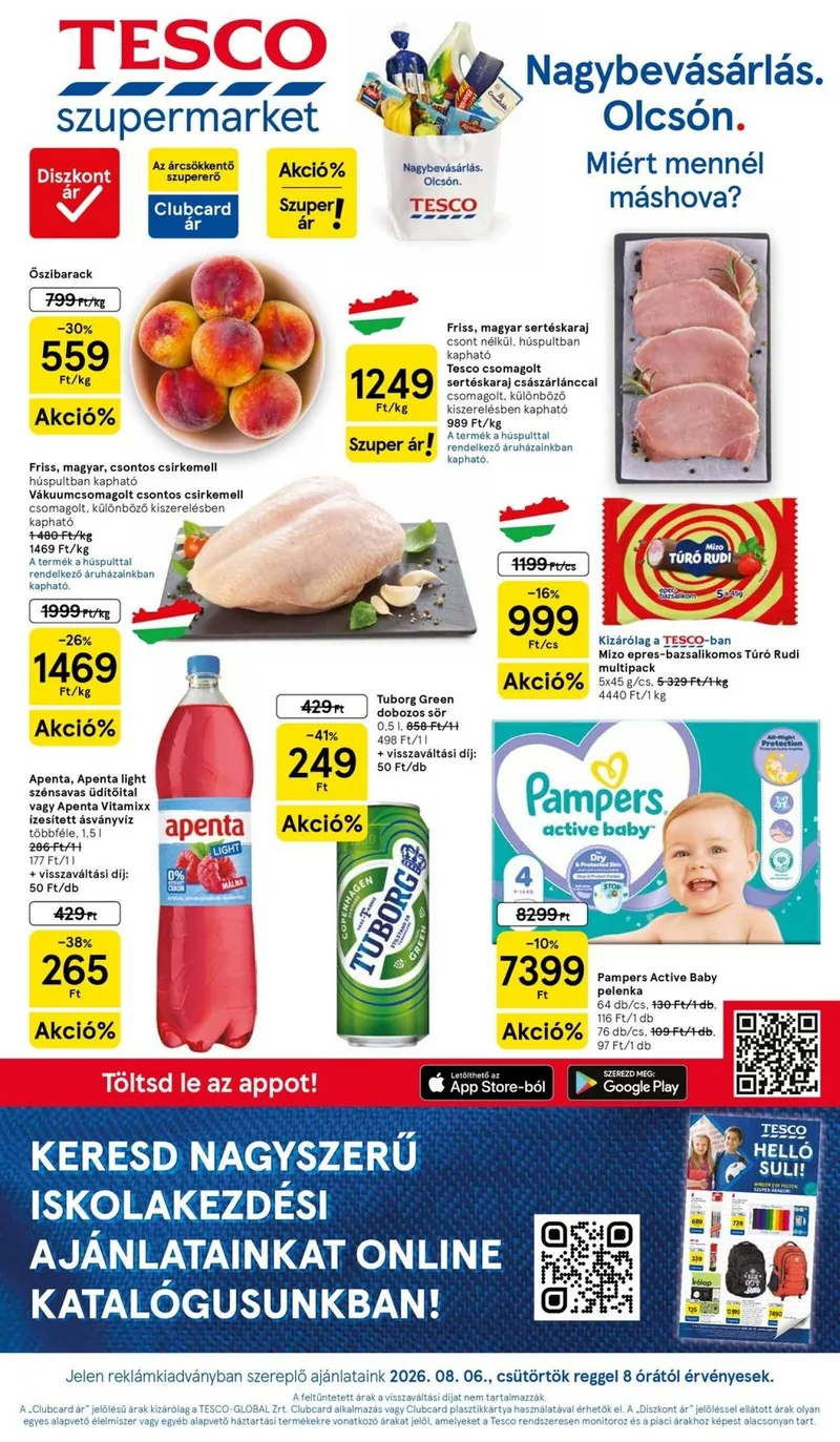 Tesco Tesco szupermarket akciós újság – 32. hét – címlap