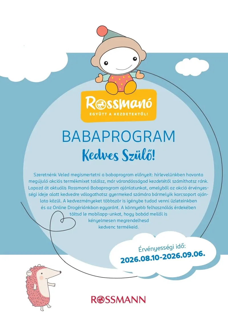 Rossmann Rossmann Baba magazin – címlap