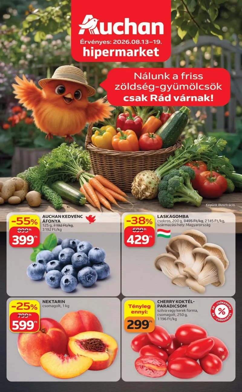 Auchan Zoldsgeg gyumolcs ajanlataink – címlap