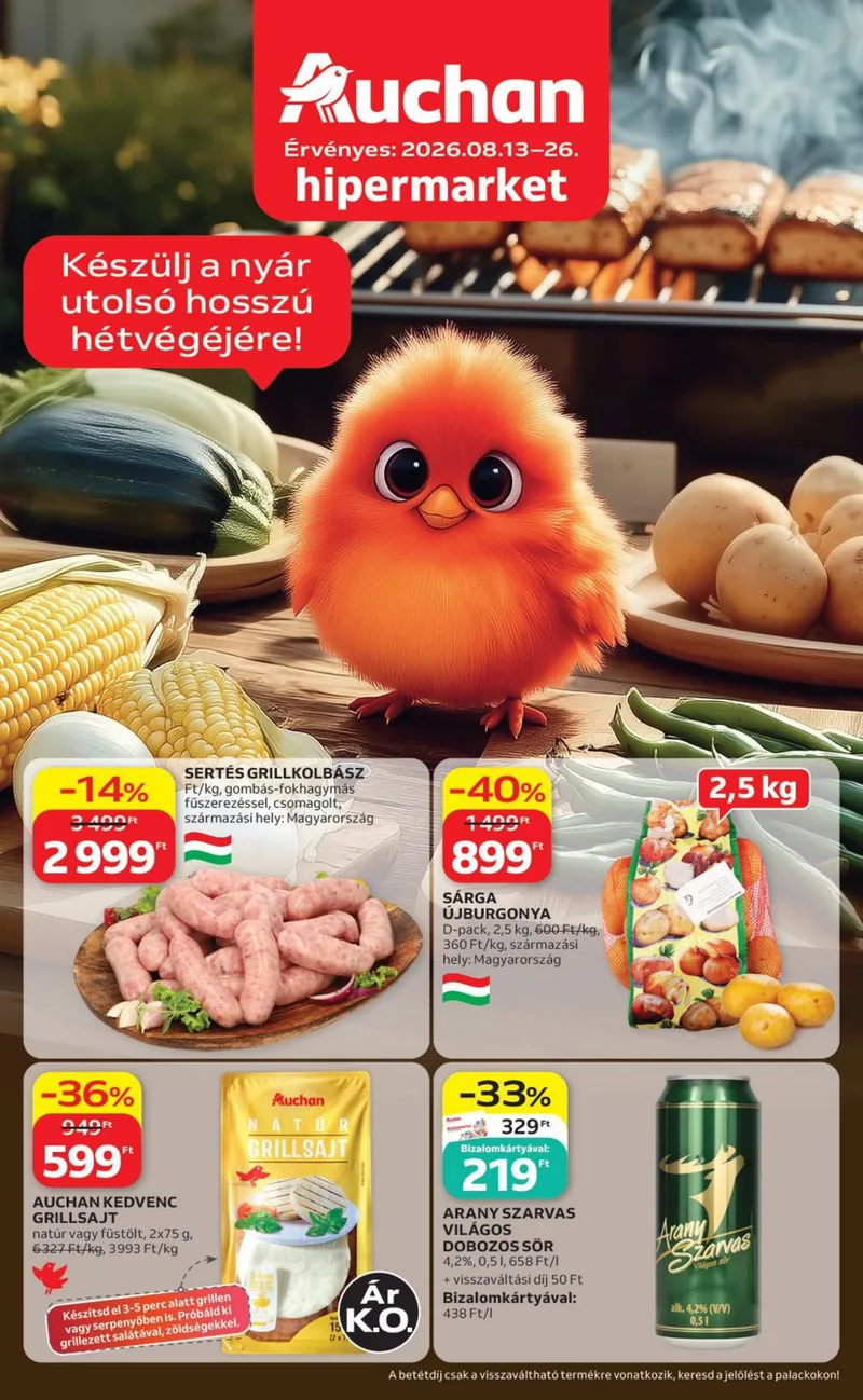 Auchan Grill ajanlataink – címlap