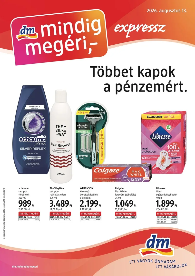 dm dm mindig megéri akciós újság – címlap