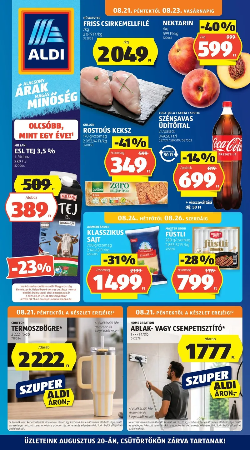 ALDI Akciós újság – 34. hét – címlap