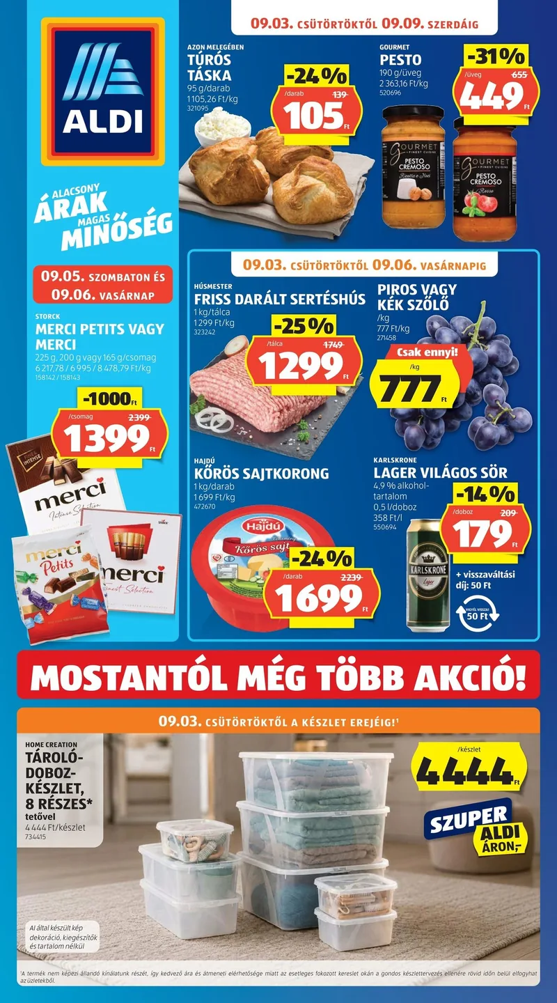 ALDI Akciós újság – 36. hét – címlap