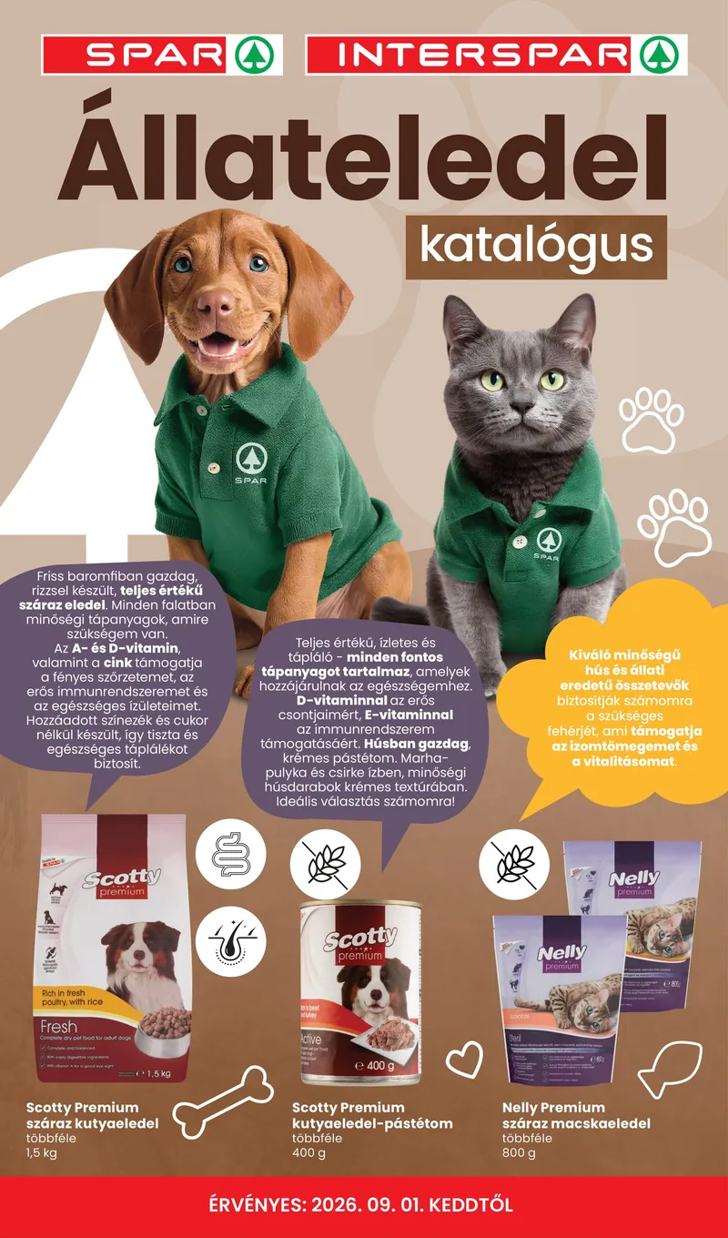 SPAR Állateledel katalógus – 09.01-től – címlap