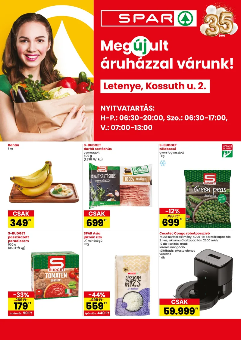 SPAR SPAR Letenye üzlet megújulás – 09.03 - 09.09. – címlap