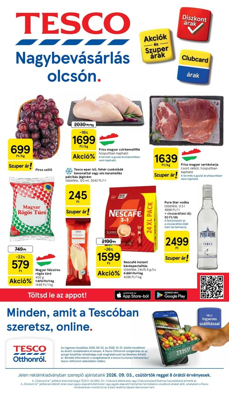 Tesco Tesco hipermarket akciós újság – 36. hét – címlap