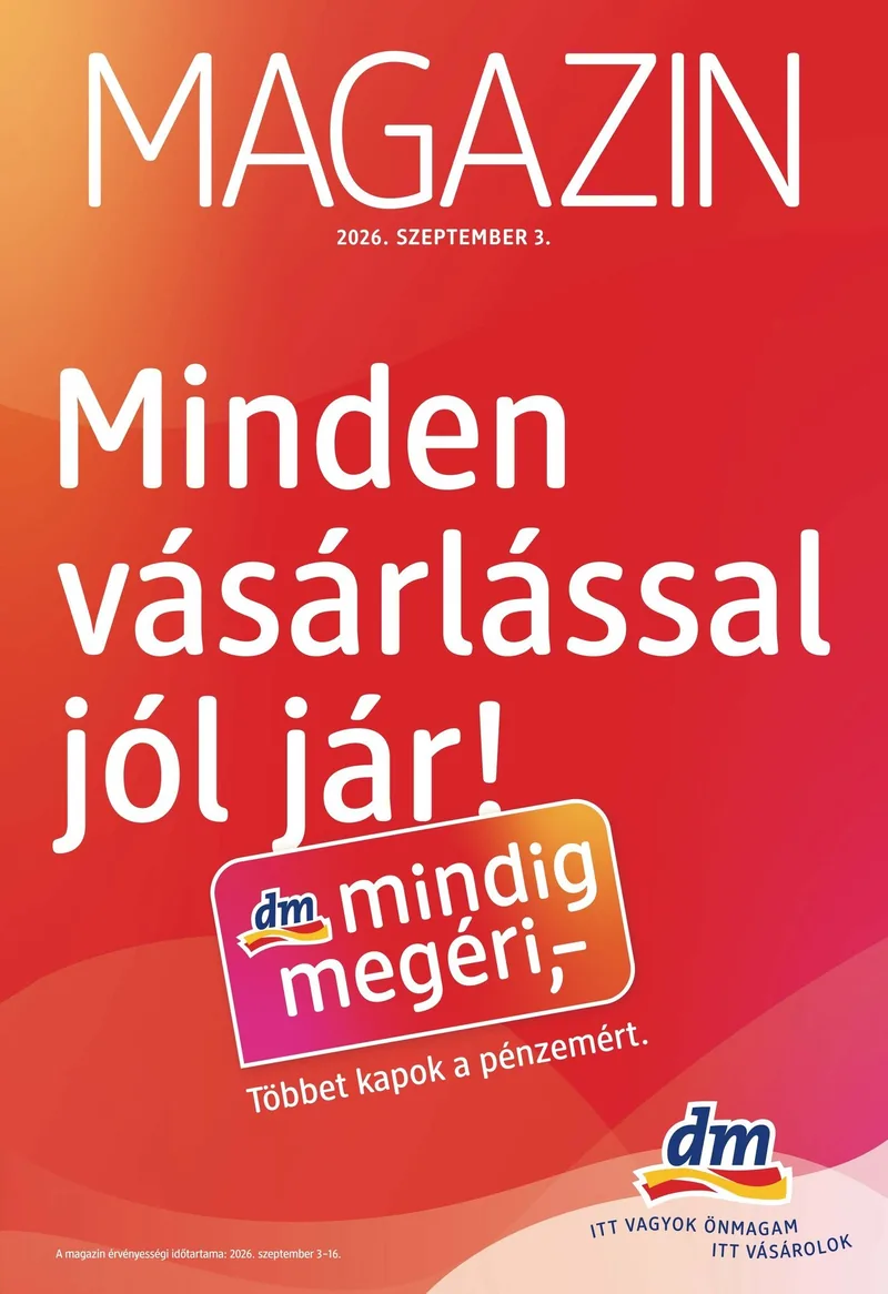 dm dm mindig megéri akciós újság – címlap