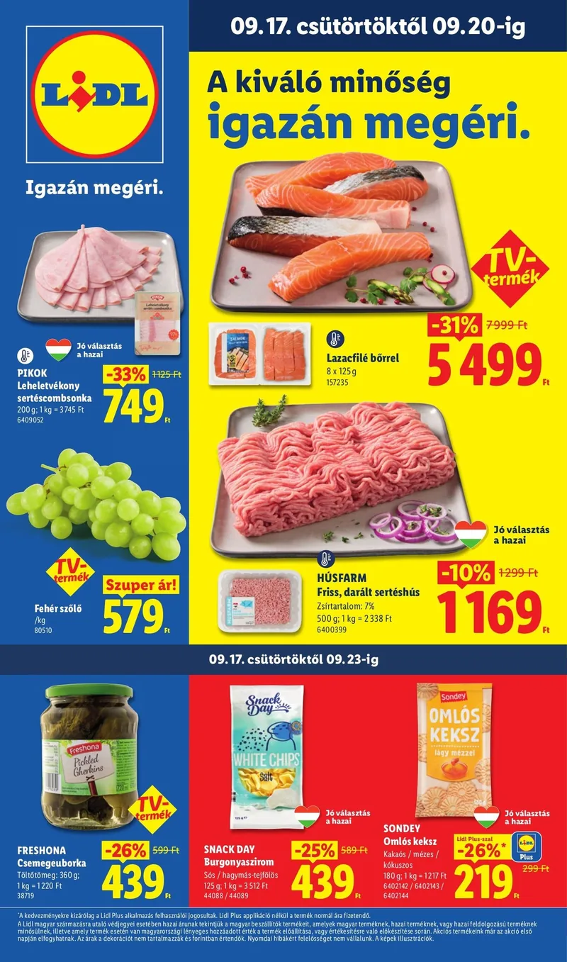 Lidl Akciós újság – 38. hét – címlap