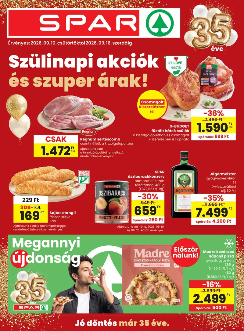 SPAR SPAR szórólap – 09.10 - 09.16. – címlap