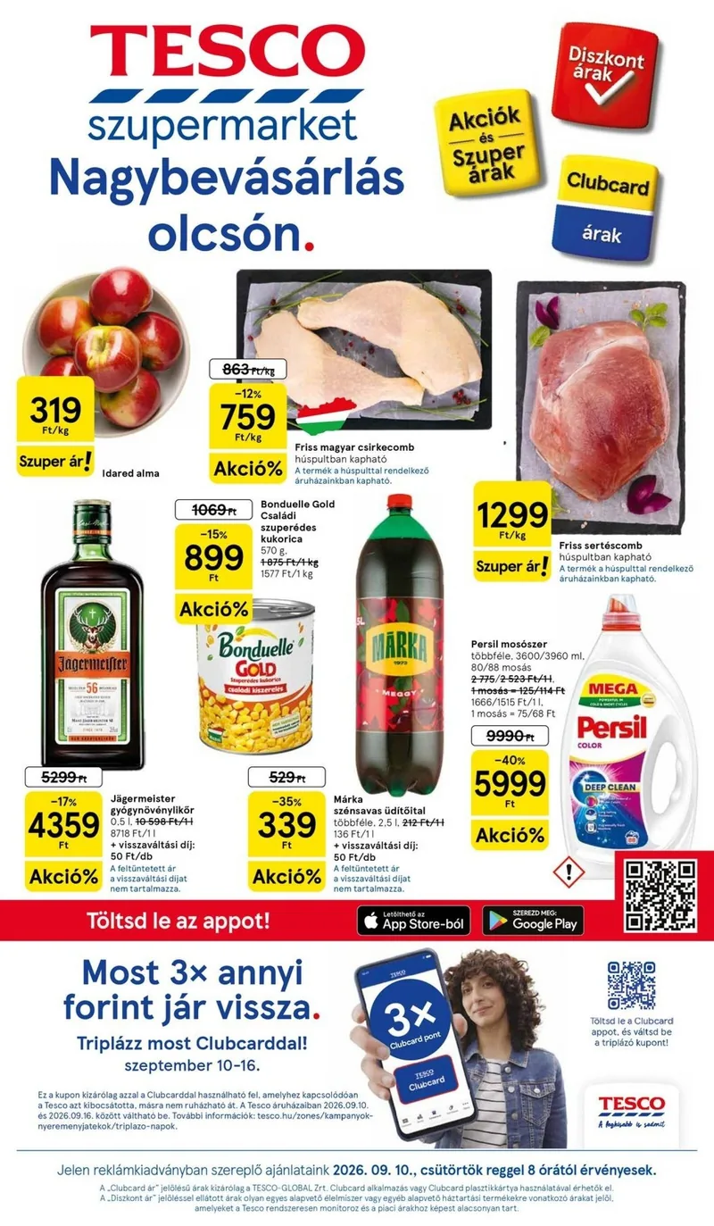 Tesco Tesco szupermarket akciós újság – 37. hét – címlap
