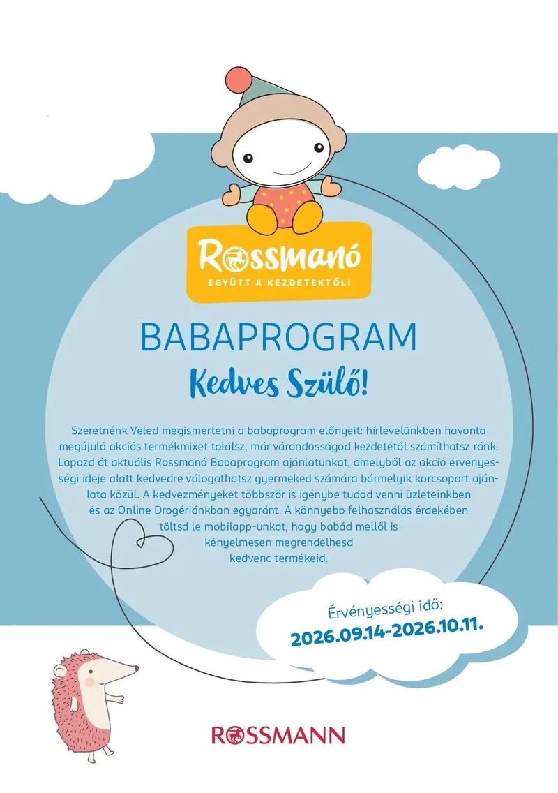Rossmann Rossmann Baba magazin – címlap