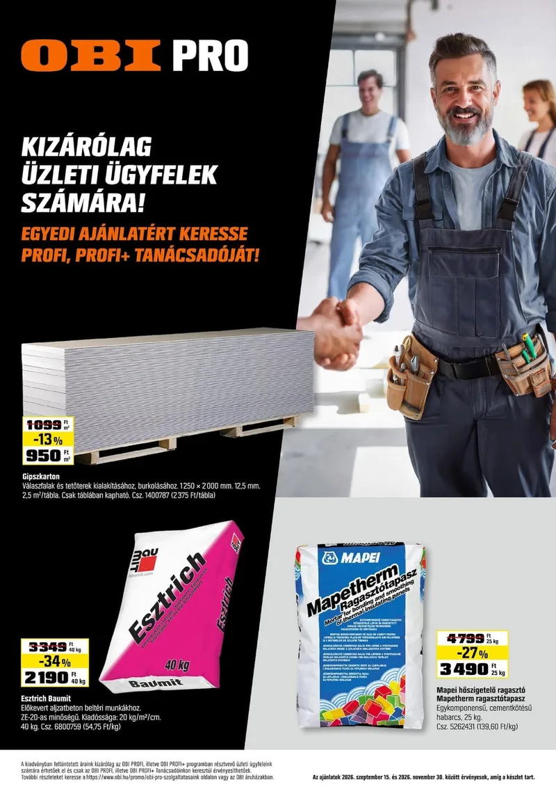 OBI OBI akciós újság – címlap