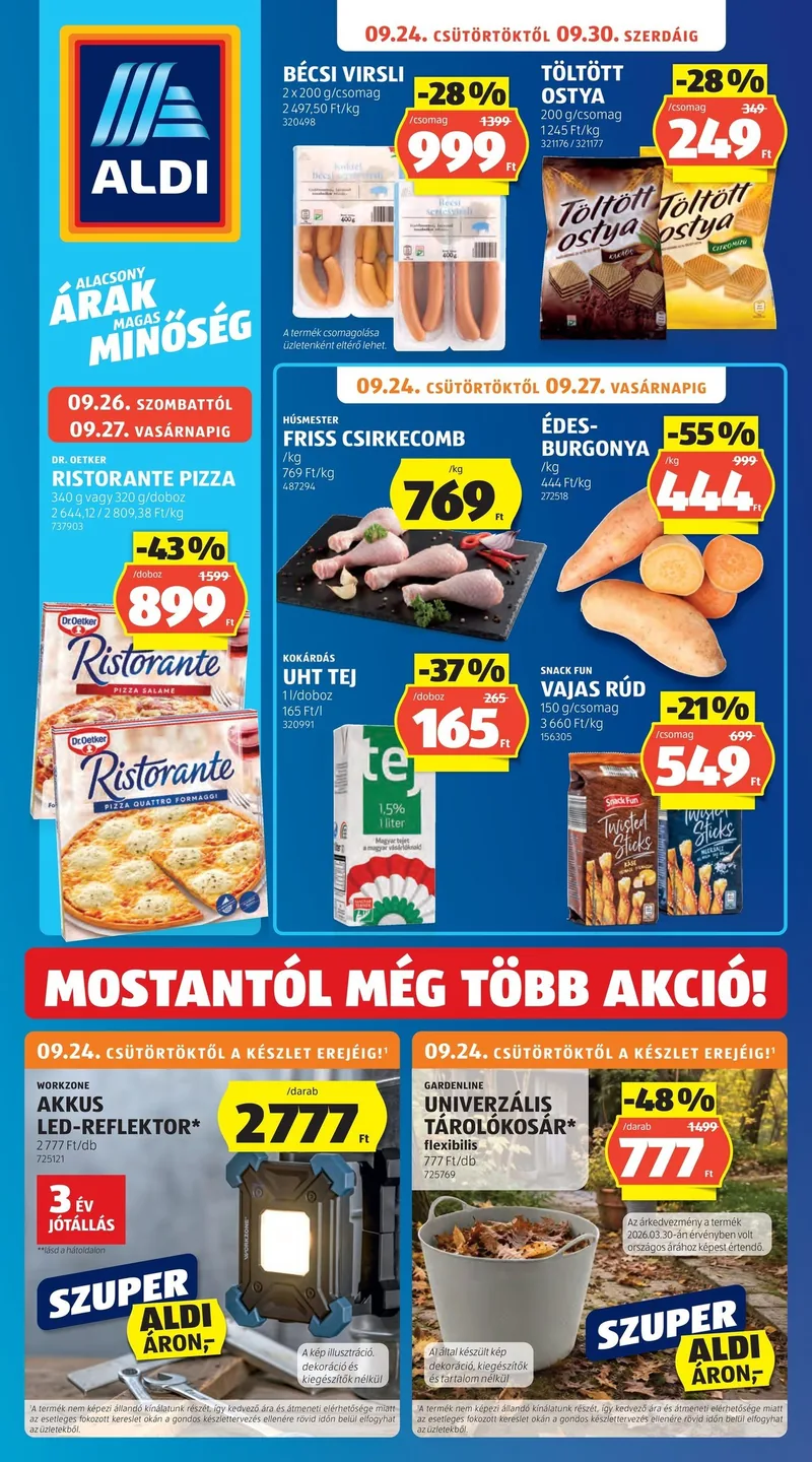 ALDI Akciós újság – 39. hét – címlap