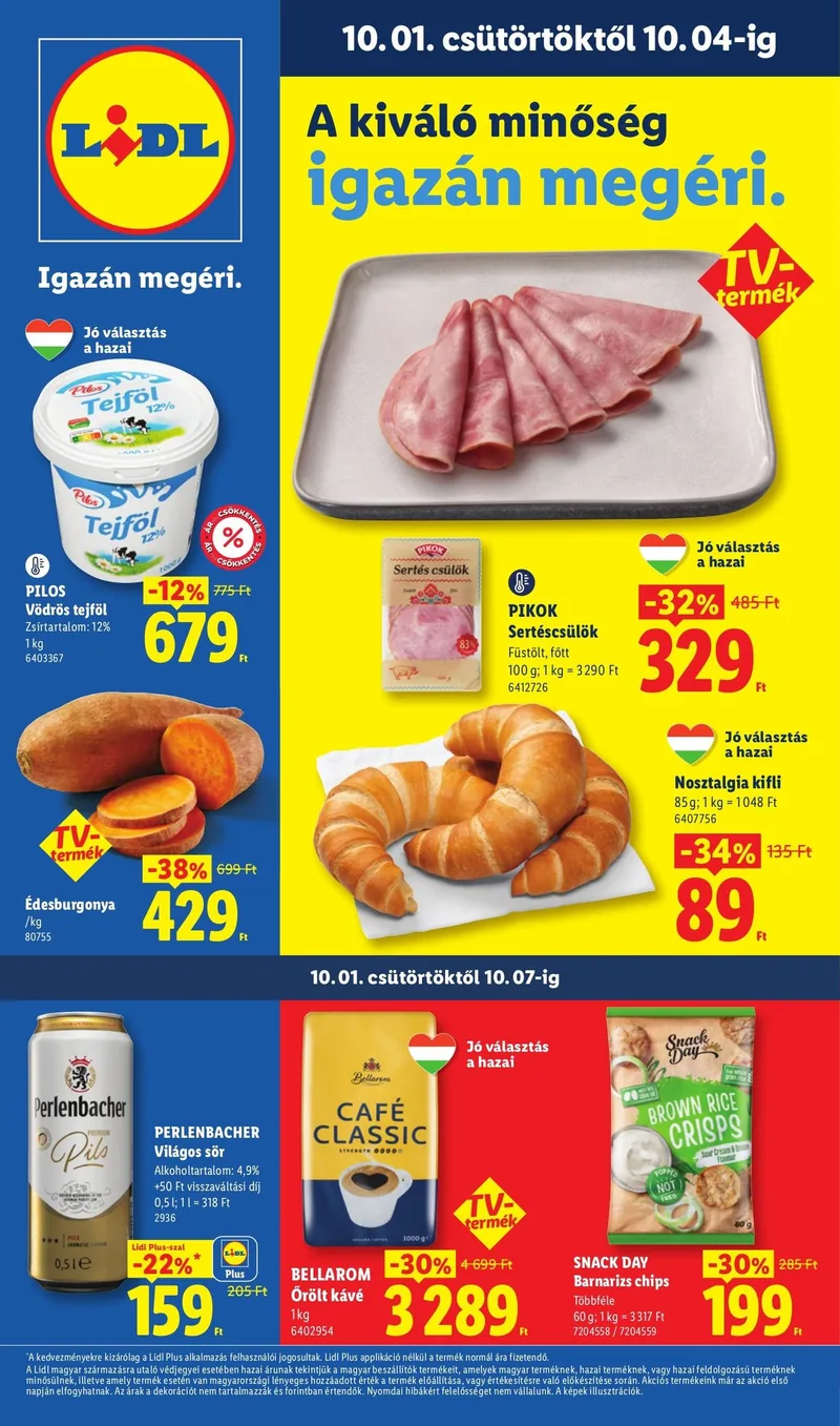 Lidl Akciós újság – 40. hét – címlap