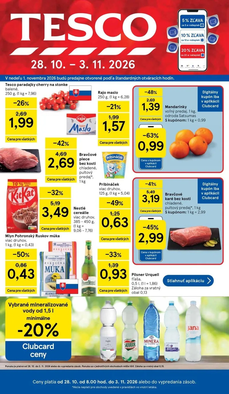 Tesco hipermarket akciós újság – 44. hét – 1. oldal