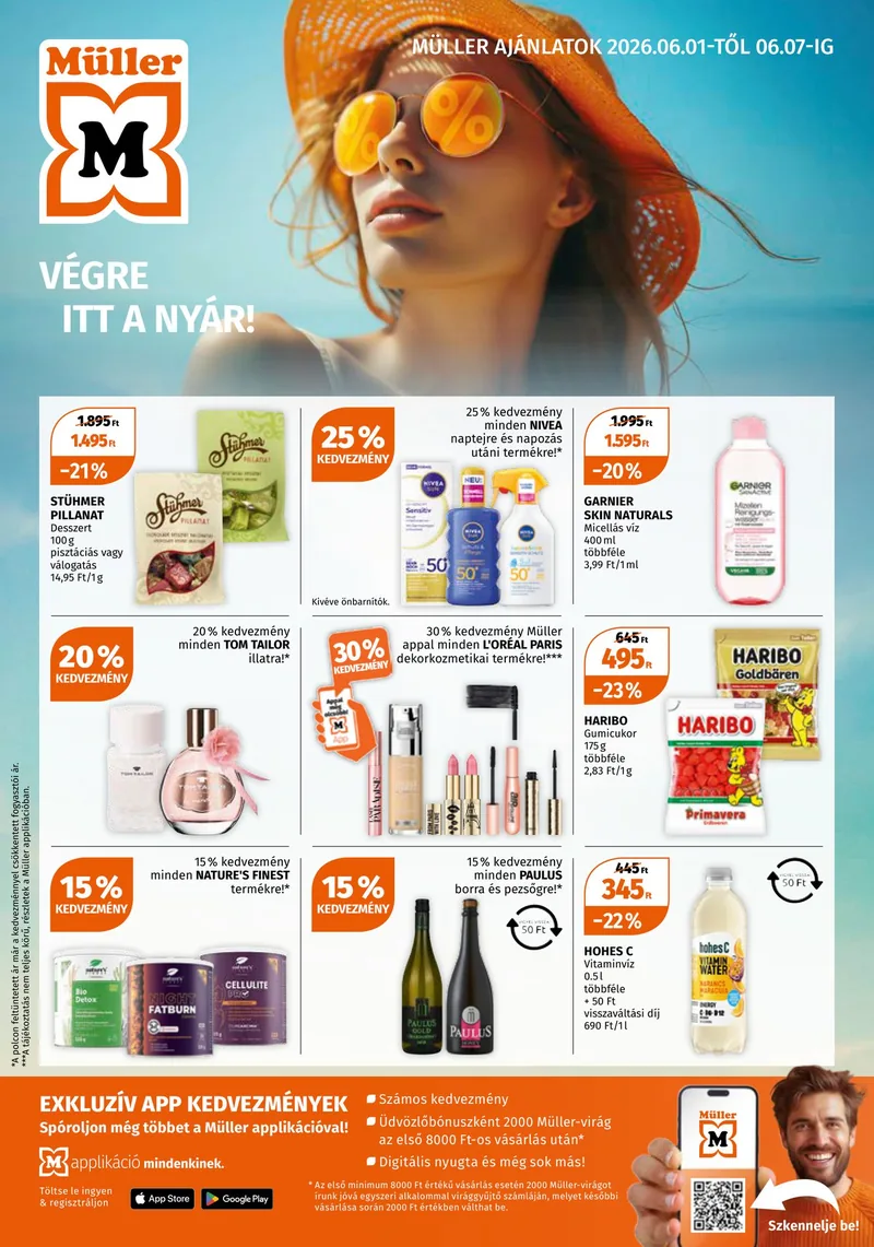 Müller Müller Drogéria prospektus – címlap