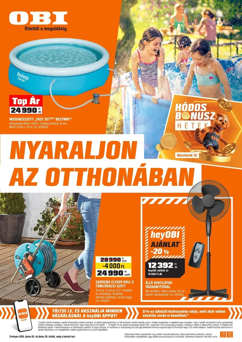 OBI OBI akciós újság – címlap