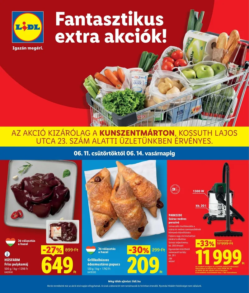 Lidl Regionális akciók – Kunszentmárton – 1. oldal