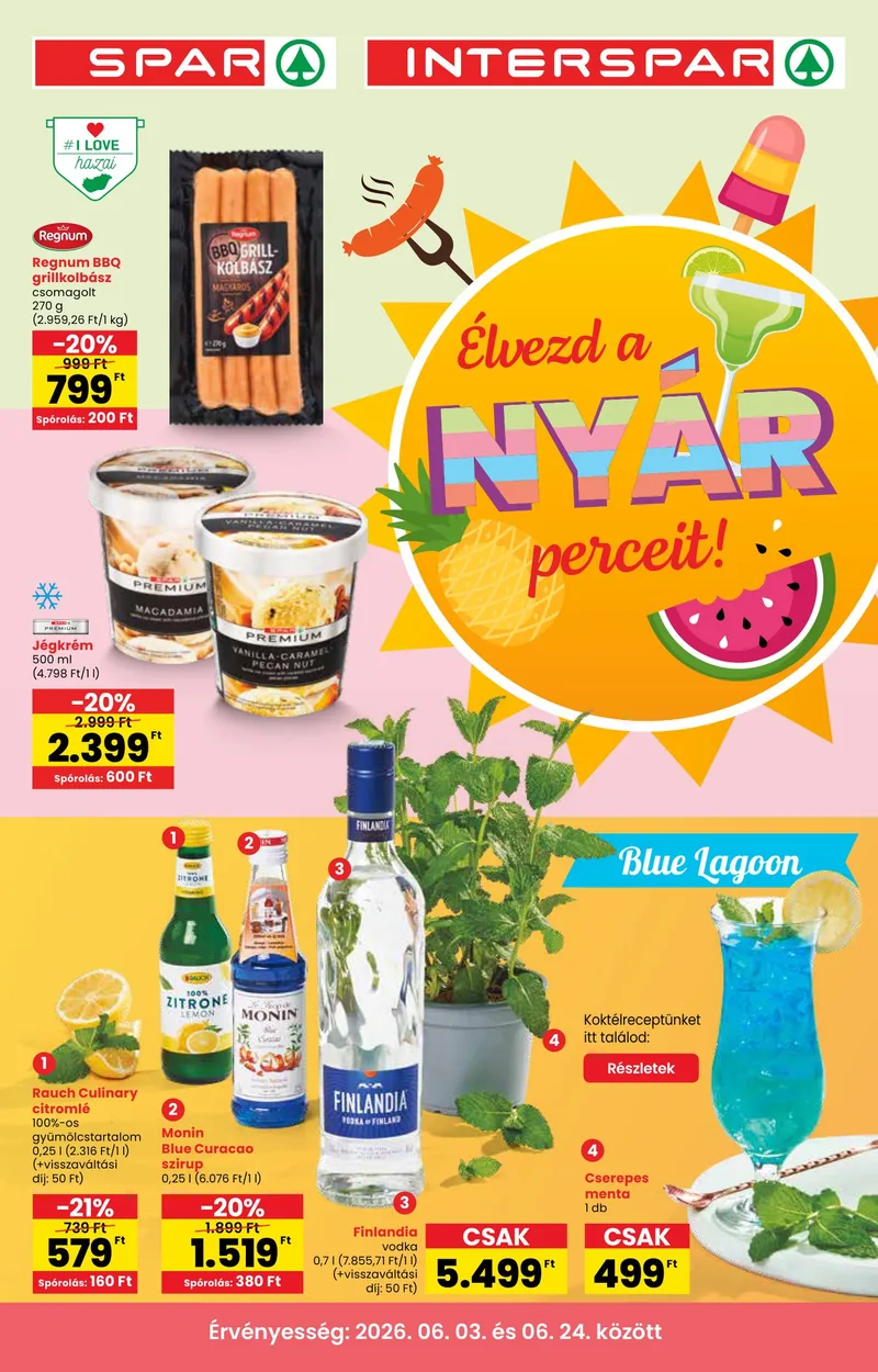 SPAR Nyári szezon katalógus – 06.03 - 06.24. – 1. oldal