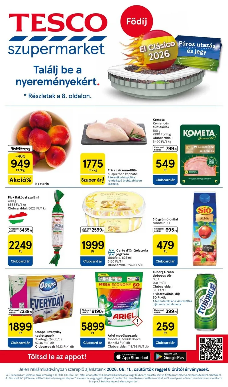 Tesco szupermarket akciós újság – 24. hét – 1. oldal
