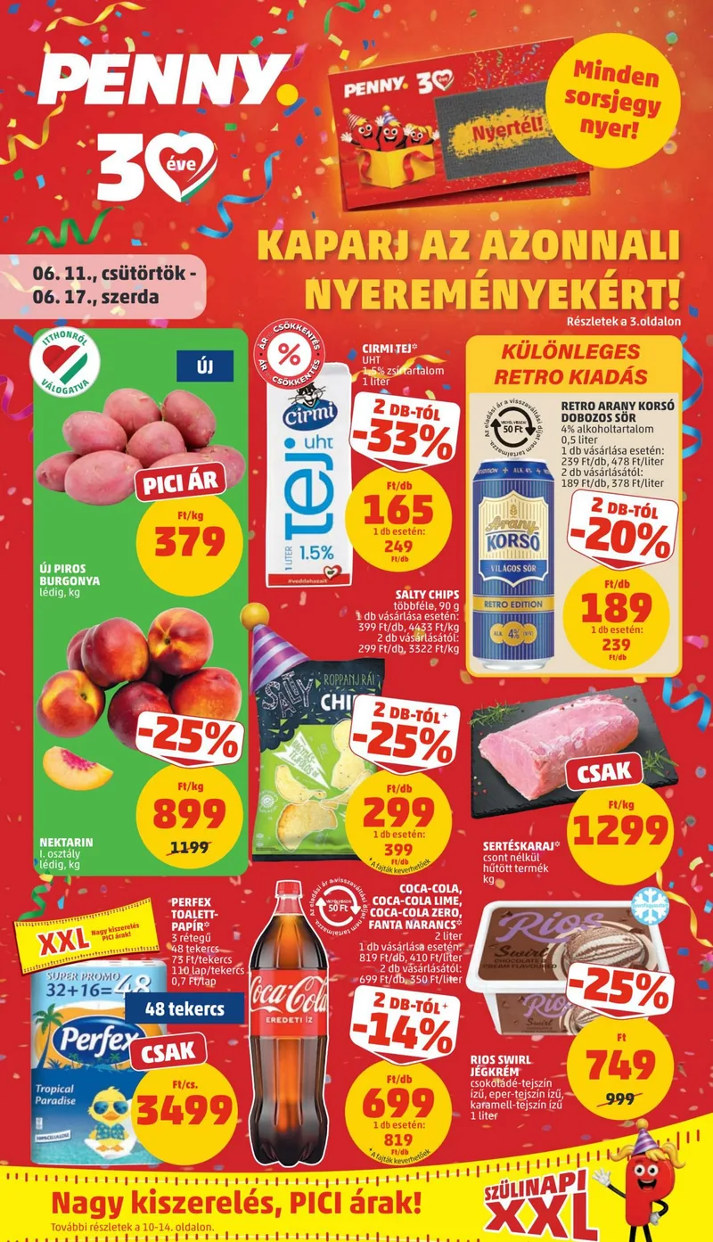 Penny reklámújság – 24. hét – 1. oldal