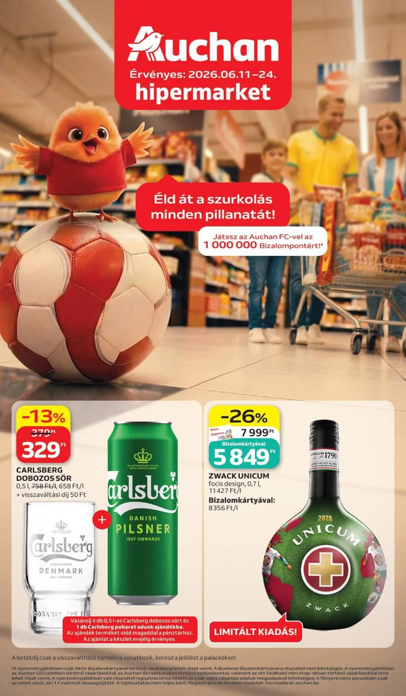 Auchan Szurkolj velunk – 1. oldal