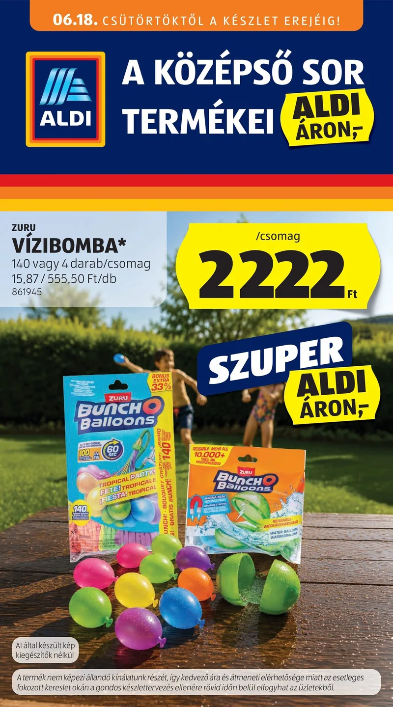 ALDI Középső sor termékei – 25. hét – 1. oldal
