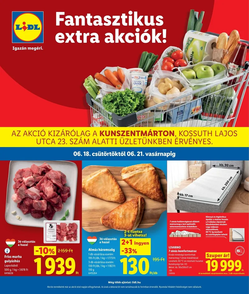 Lidl Regionális akciók – Kunszentmárton – 1. oldal