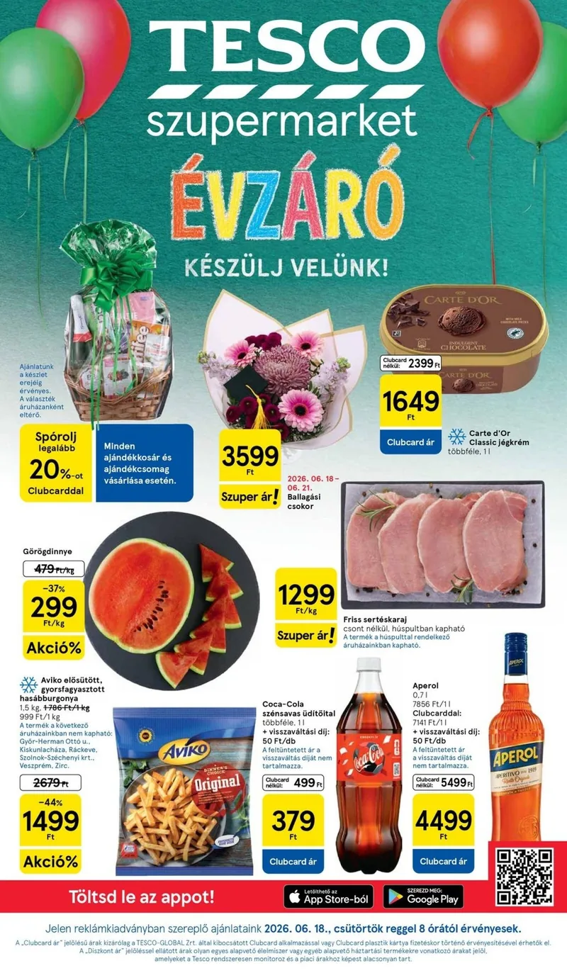 Tesco szupermarket akciós újság – 25. hét – 1. oldal