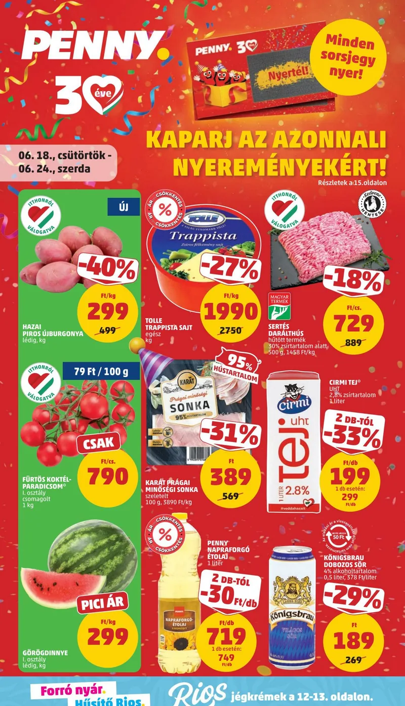 Penny reklámújság – 25. hét – 1. oldal